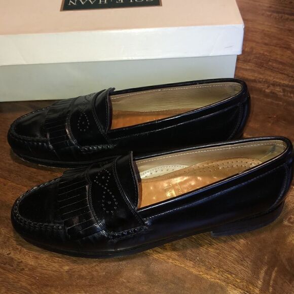 Cole Haan Men's Pinch Medallion Loafers size 9B Black - Picture 3 of 8